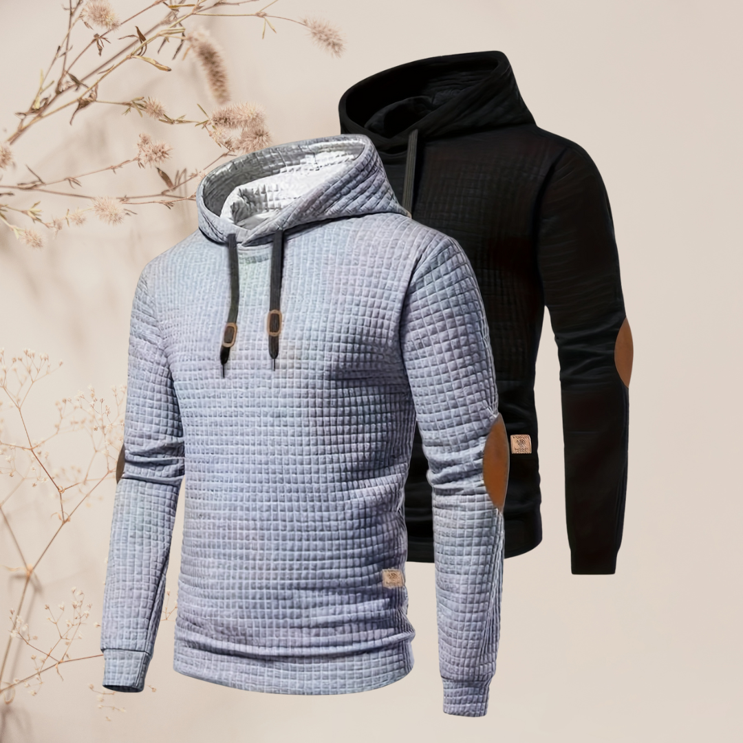 Marcus: 1+1 Gratis Mode Plaid Hoodies voor Mannen