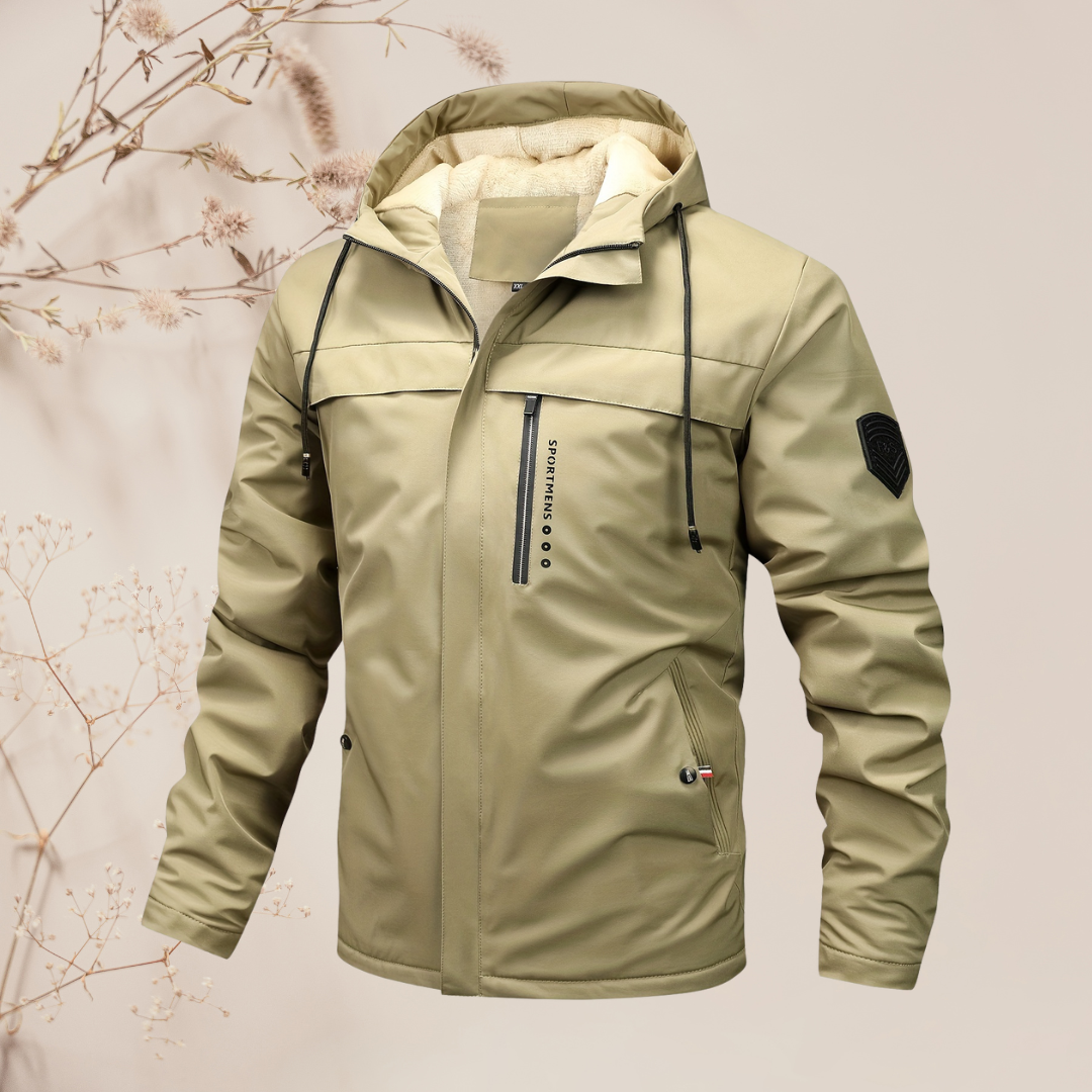 Mark I Casual Warm Fleecejack met Capuchon