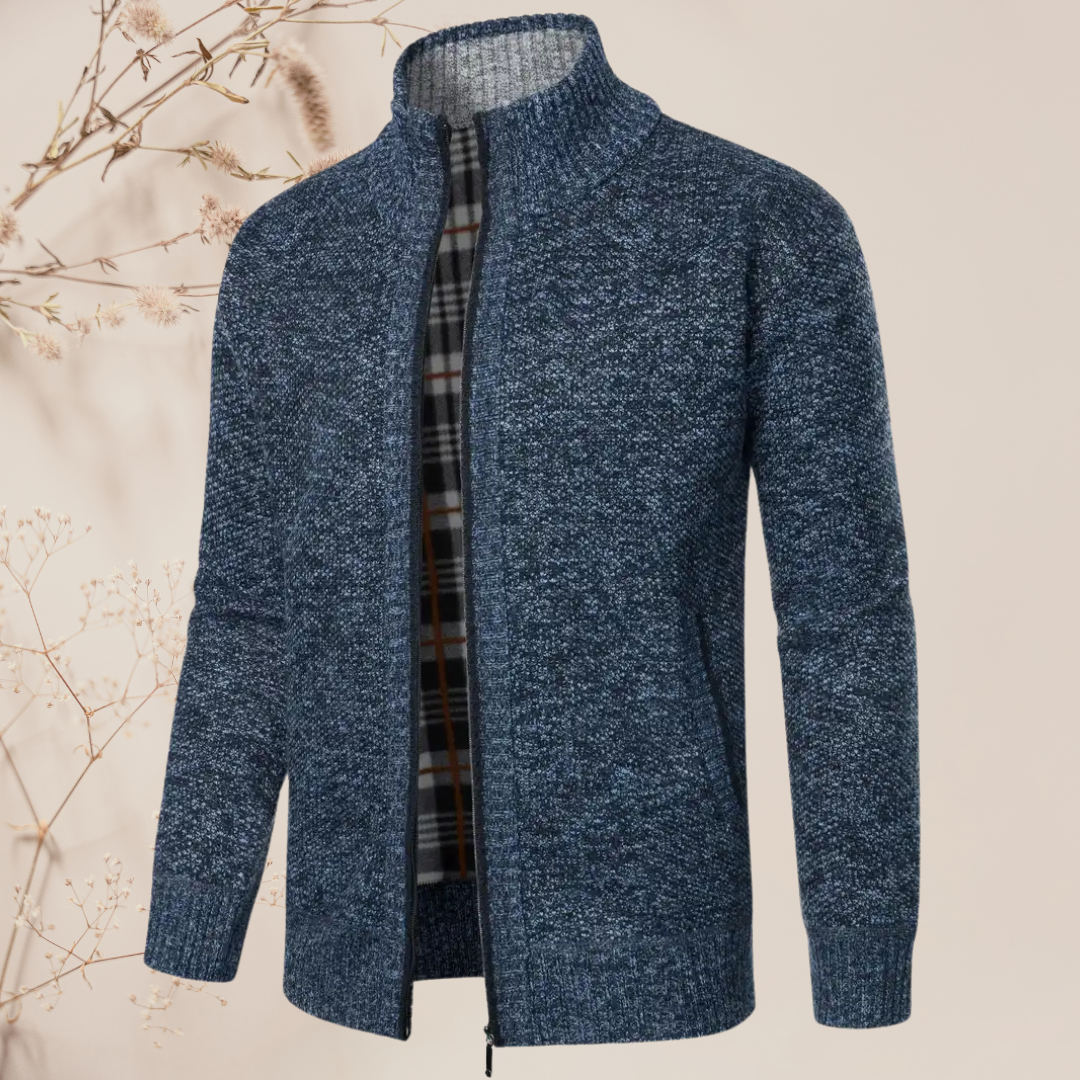 Leandro I Heren Zipper Cardigan