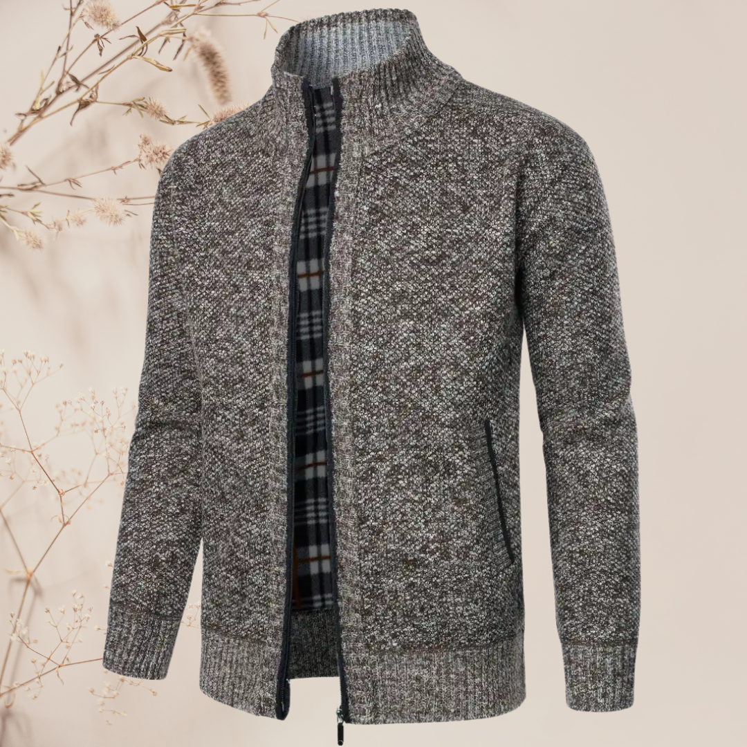 Leandro I Heren Zipper Cardigan