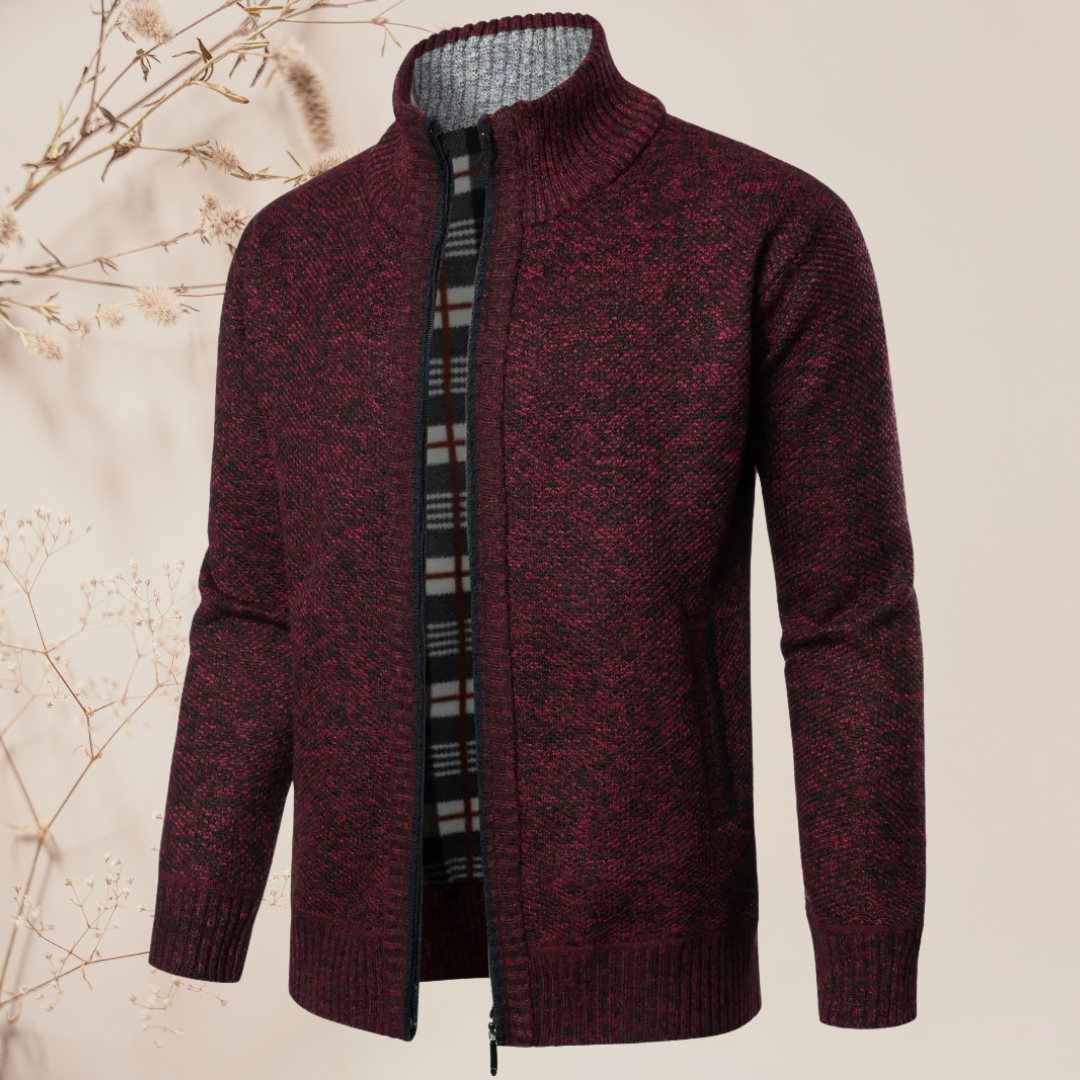 Leandro I Heren Zipper Cardigan