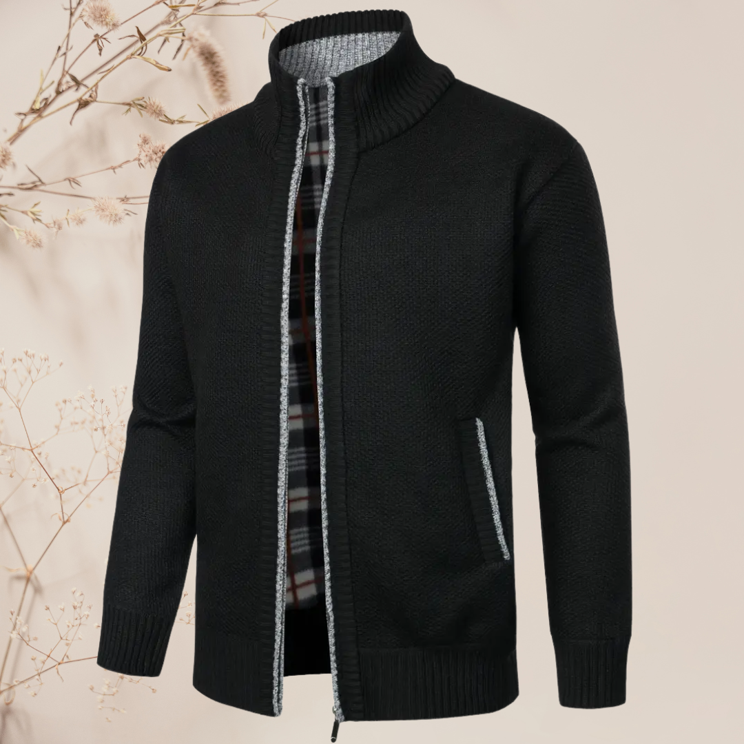 Leandro I Heren Zipper Cardigan