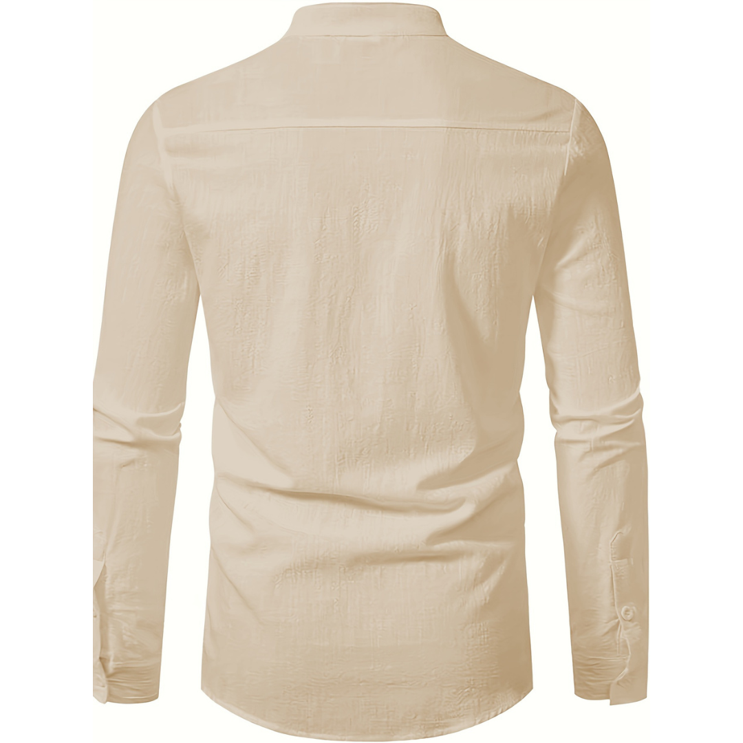 Navi - Heren Linnenshirt