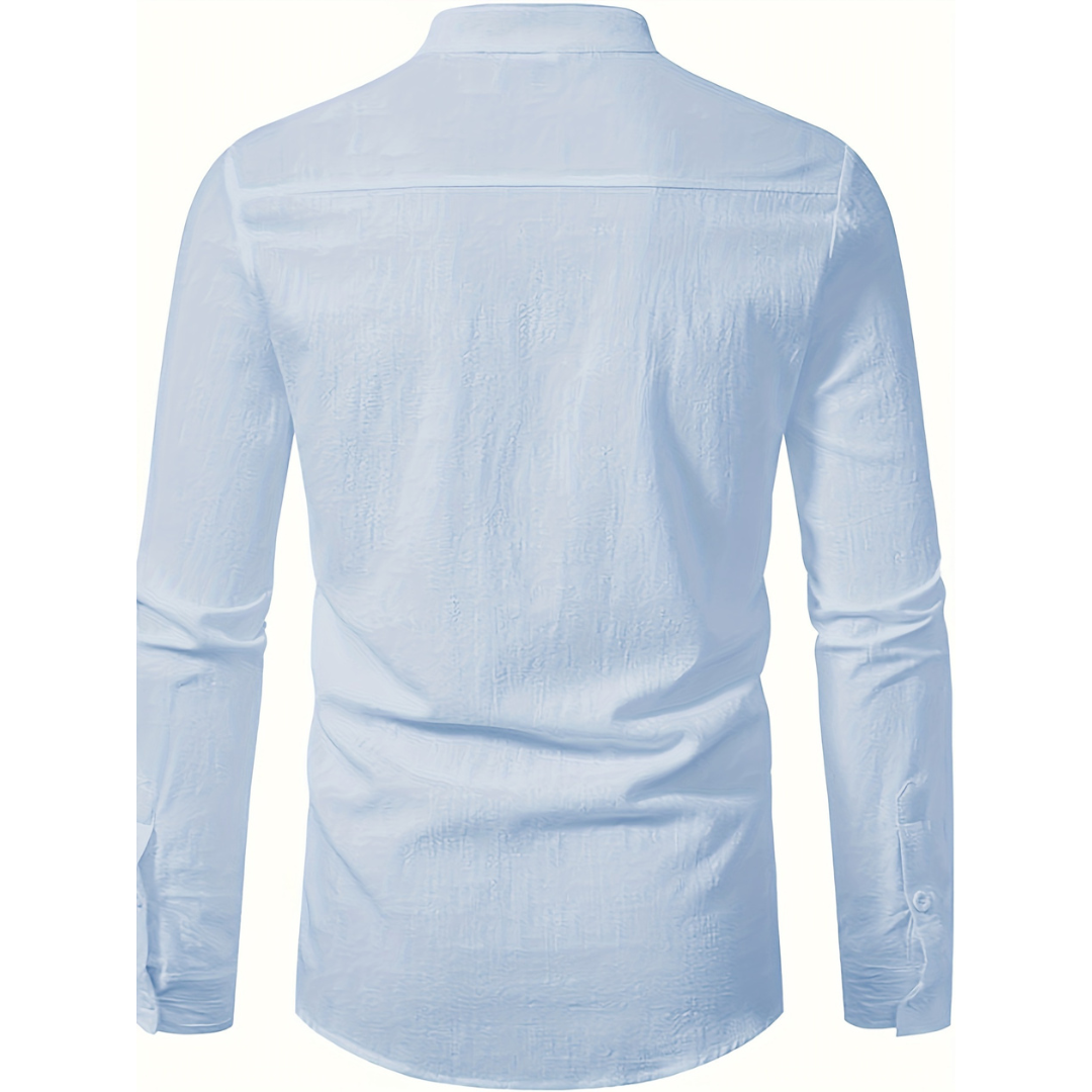 Navi - Heren Linnenshirt