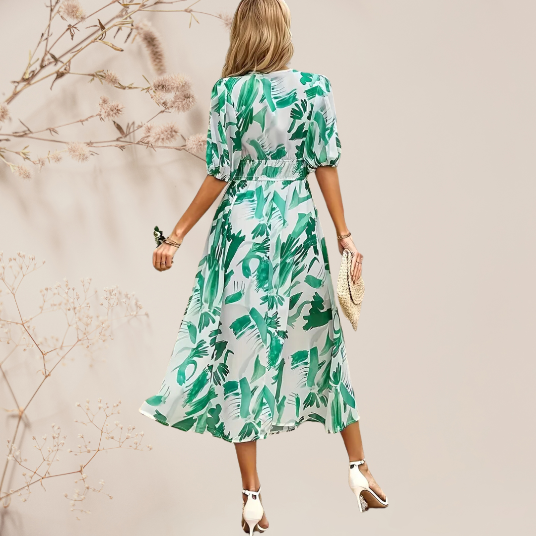 Anke - Elegante Bloemen Jurk
