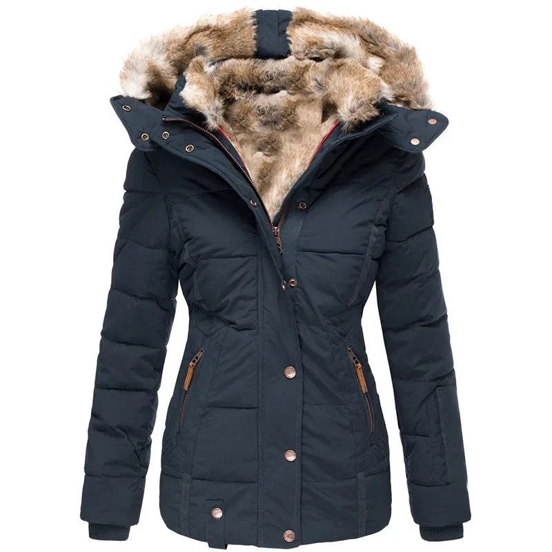 Noor™ | Warme bontgevoerde winterjas