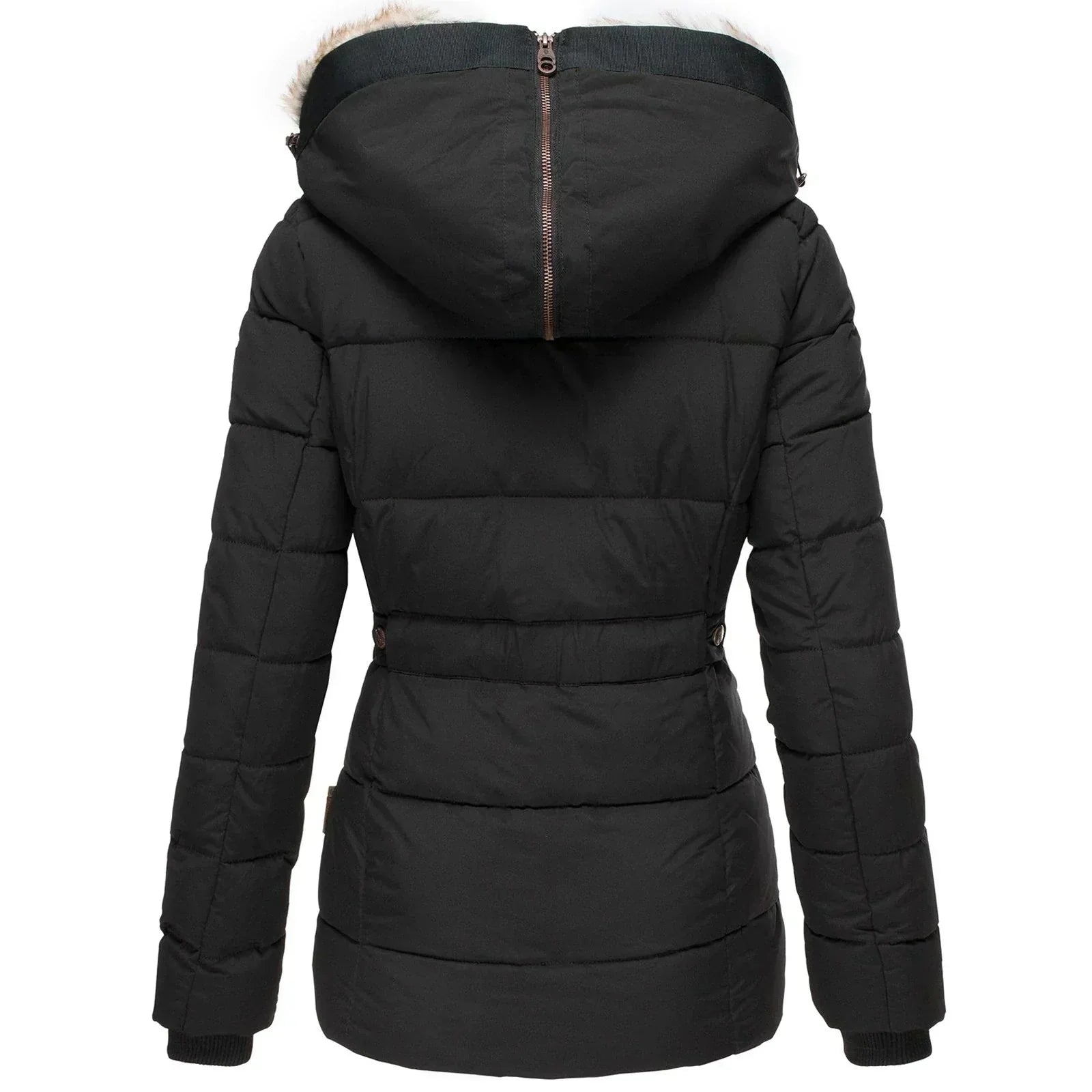 Noor™ | Warme bontgevoerde winterjas