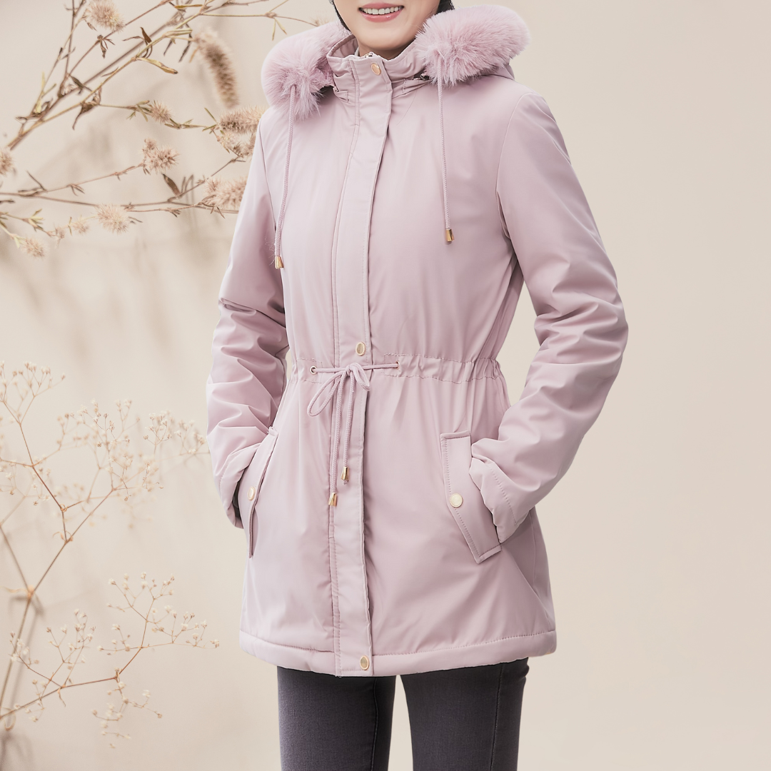 Lila I Winterjas