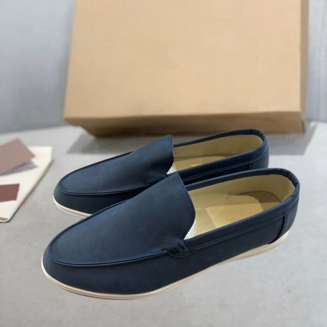 Calmo™ - Herenloafers van suède leer