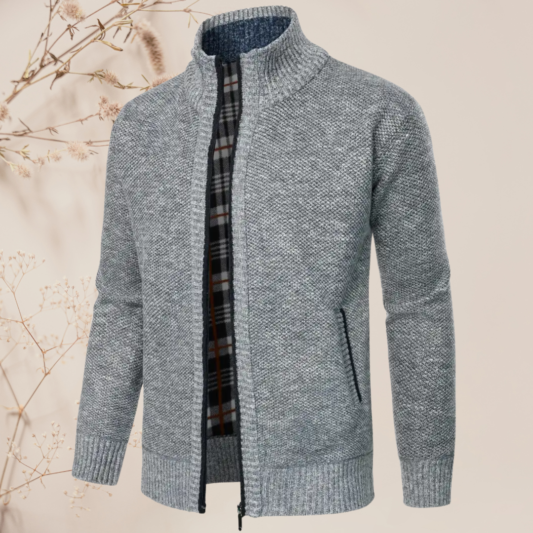 Leandro I Heren Zipper Cardigan