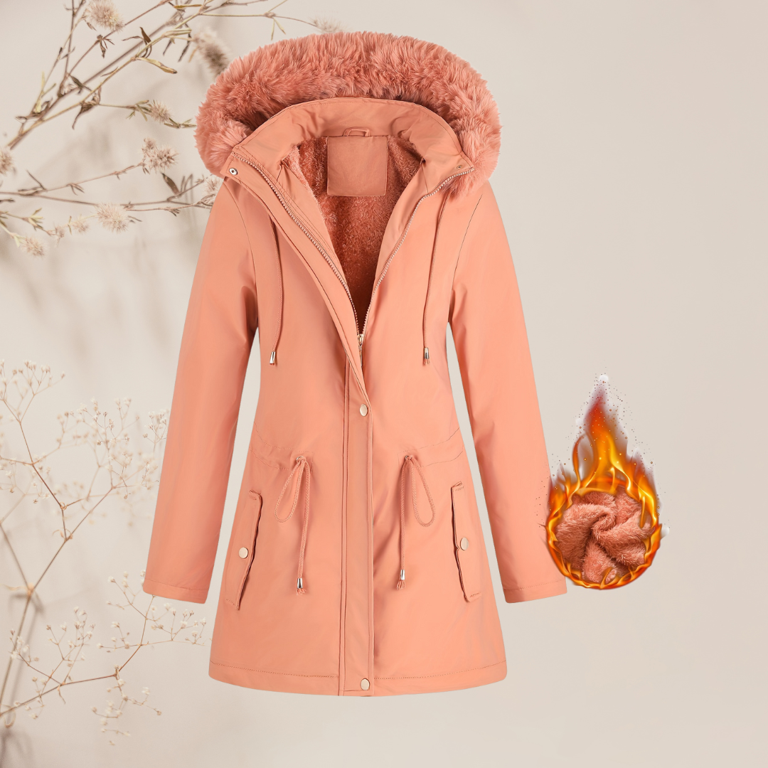 Lila I Winterjas