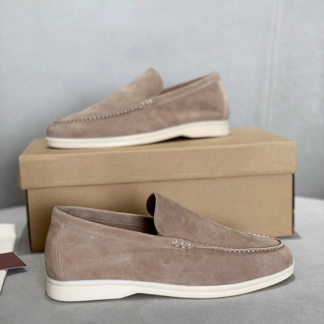 Calmo™ - Herenloafers van suède leer