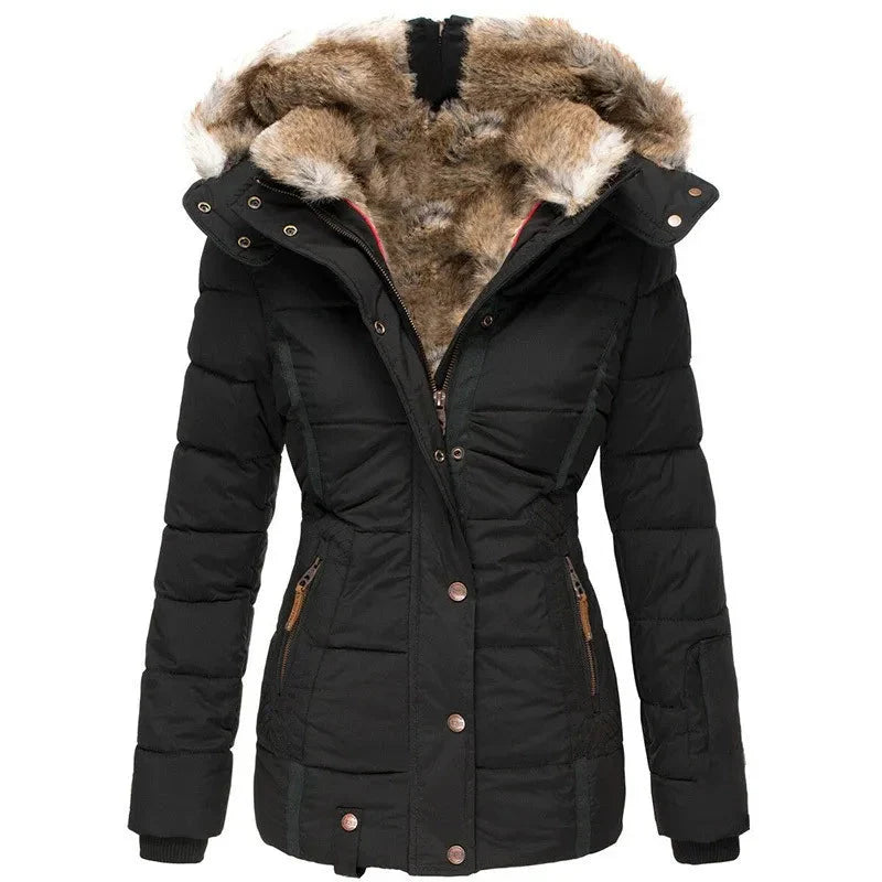 Noor™ |  Warme bontgevoerde winterjas