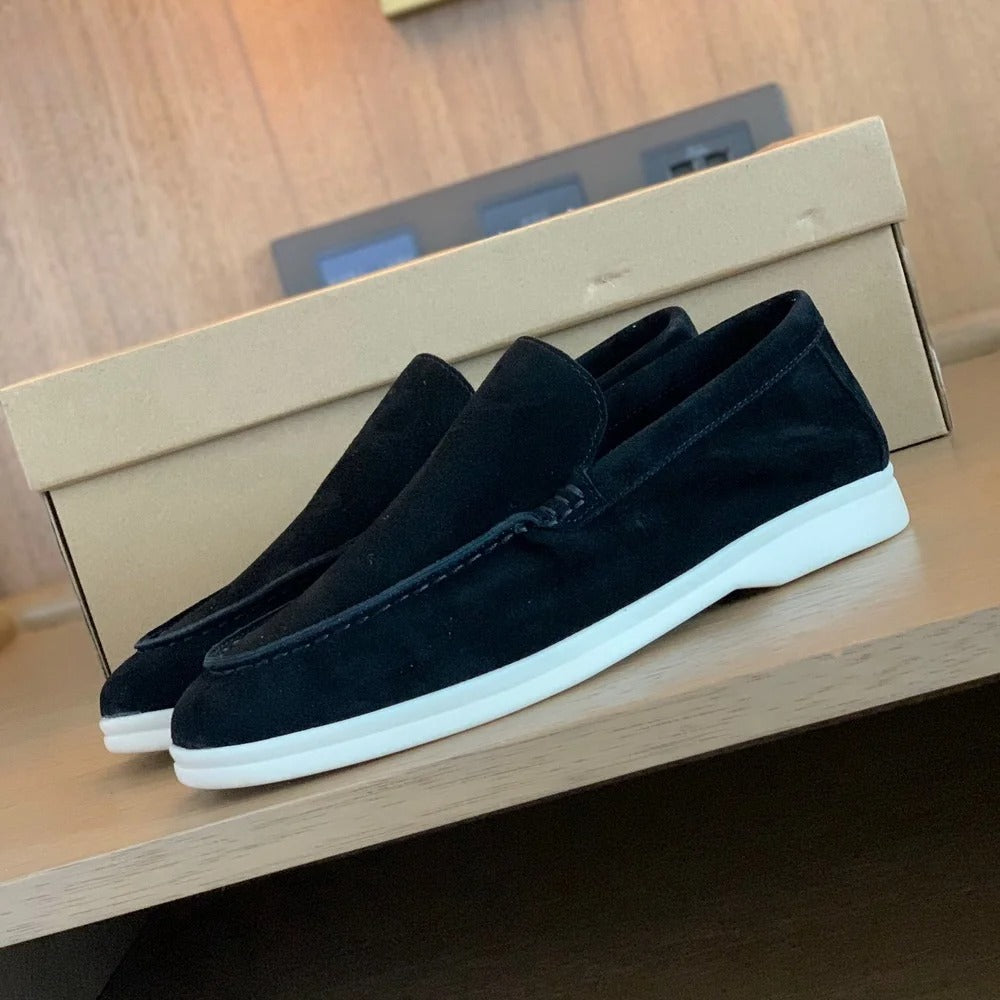 Calmo™ - Herenloafers van suède leer