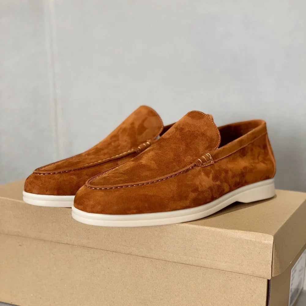 Calmo™ - Herenloafers van suède leer