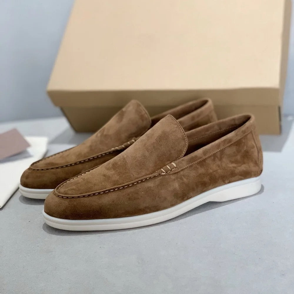 Calmo™ - Herenloafers van suède leer