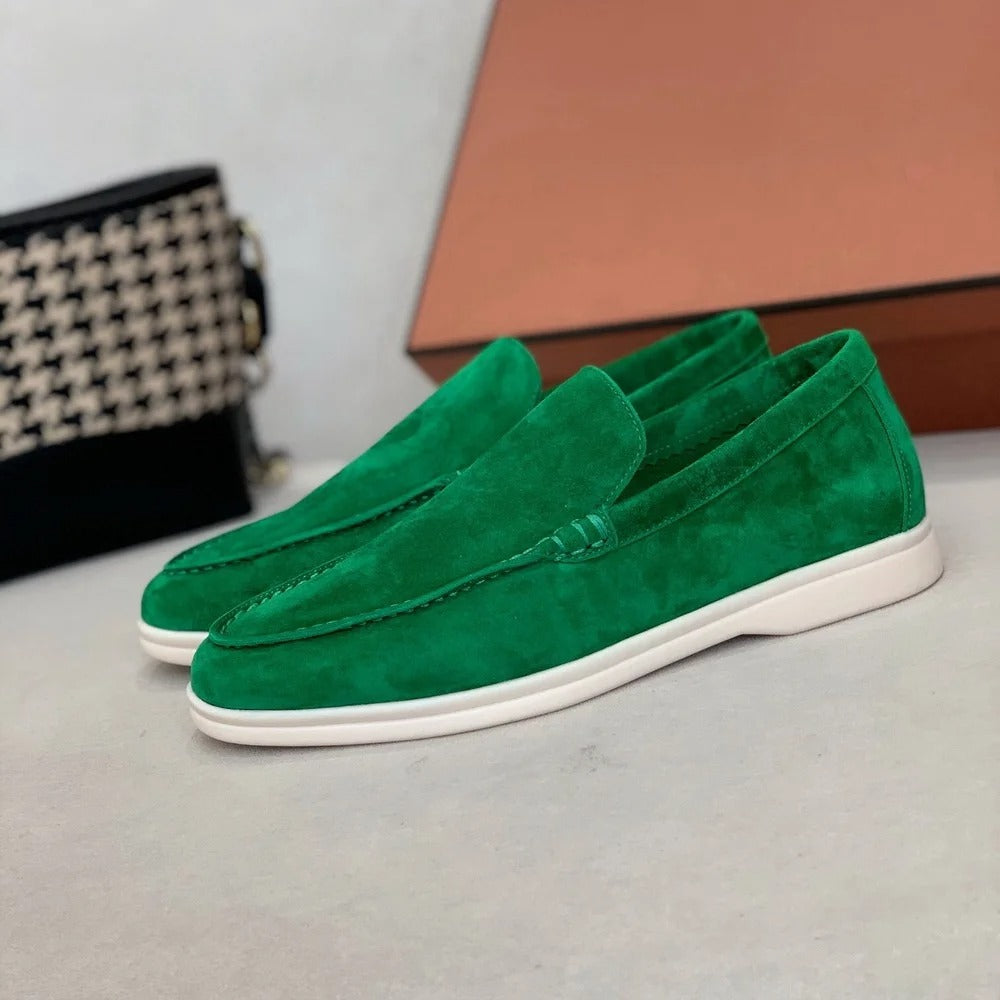 Calmo™ - Herenloafers van suède leer