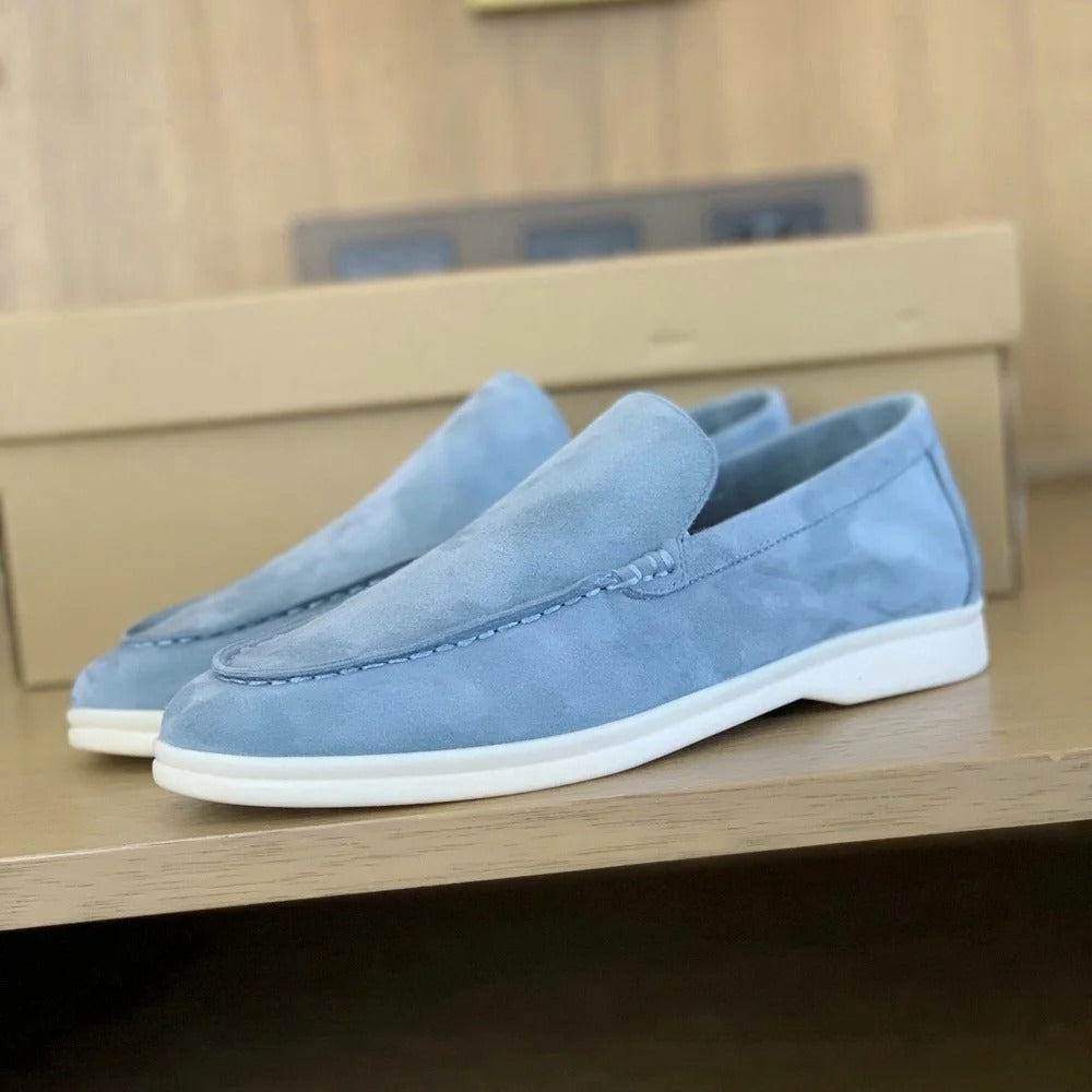 Calmo™ - Herenloafers van suède leer